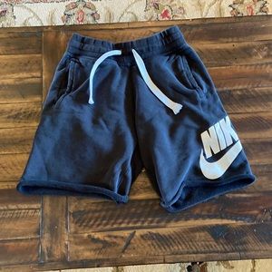 Nike black sweat shorts size small